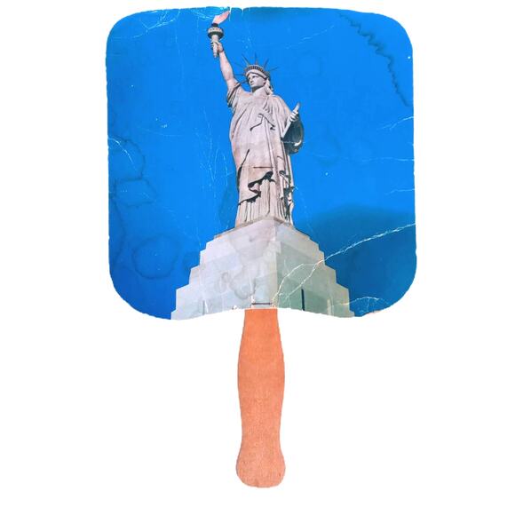Statue of Liberty Insurance Promo Fan VTG Americana Decor 🗽 - Picture 3 of 6
